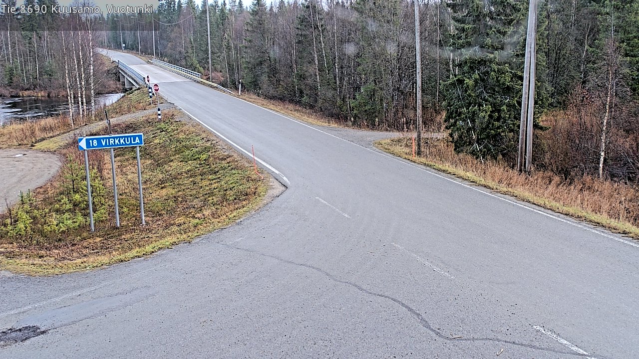 Kelikamerat Kuva Tie 8690 Kuusamo, Vuotunki, Kuusamo, Pohjois-Pohjanmaa