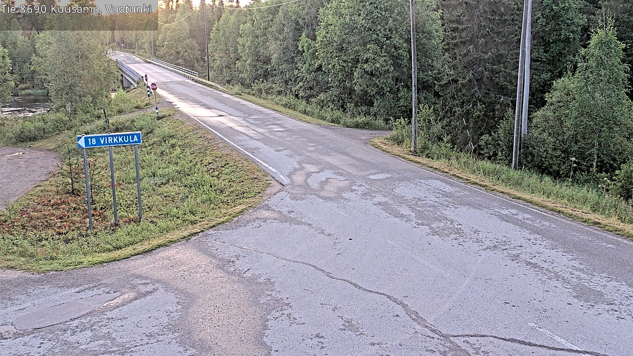 Kelikamerat Kuva Tie 8690 Kuusamo, Vuotunki, Kuusamo, Pohjois-Pohjanmaa