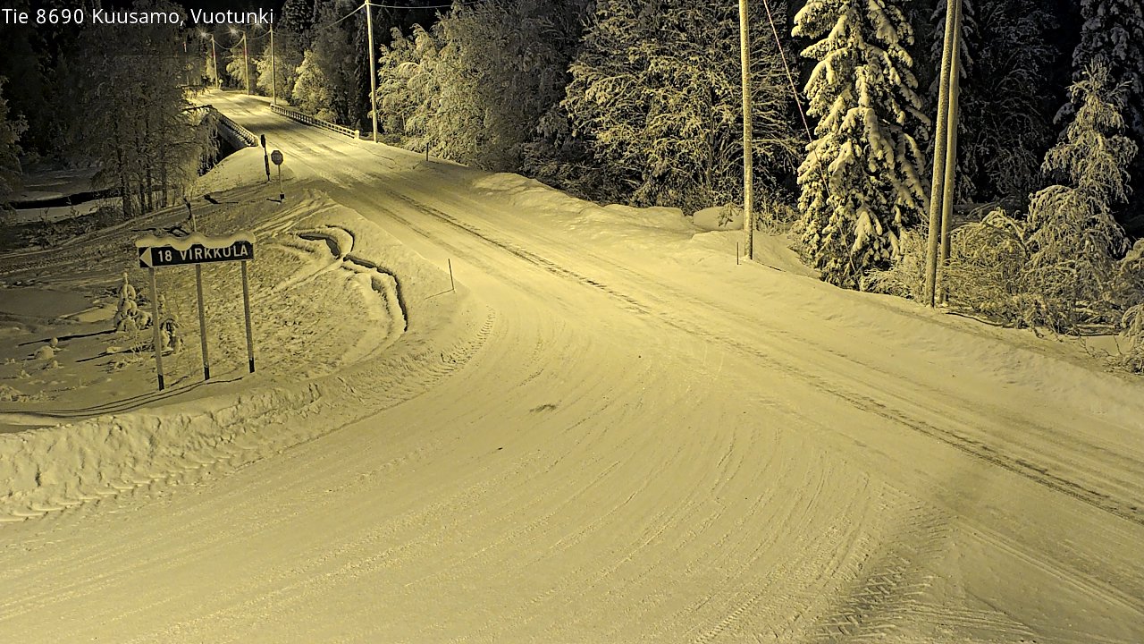 Kelikamerat Kuva Tie 8690 Kuusamo, Vuotunki, Kuusamo, Pohjois-Pohjanmaa