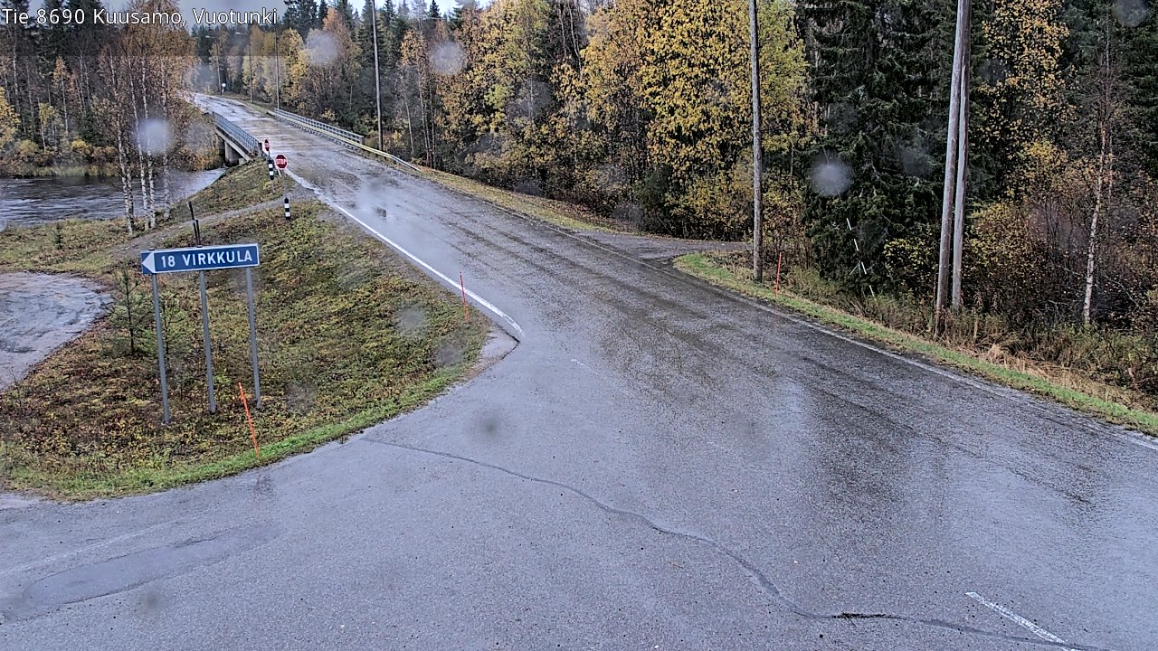 Weather Camera Image Road 8690 Kuusamo, Vuotunki, Kuusamo, Pohjois-Pohjanmaa
