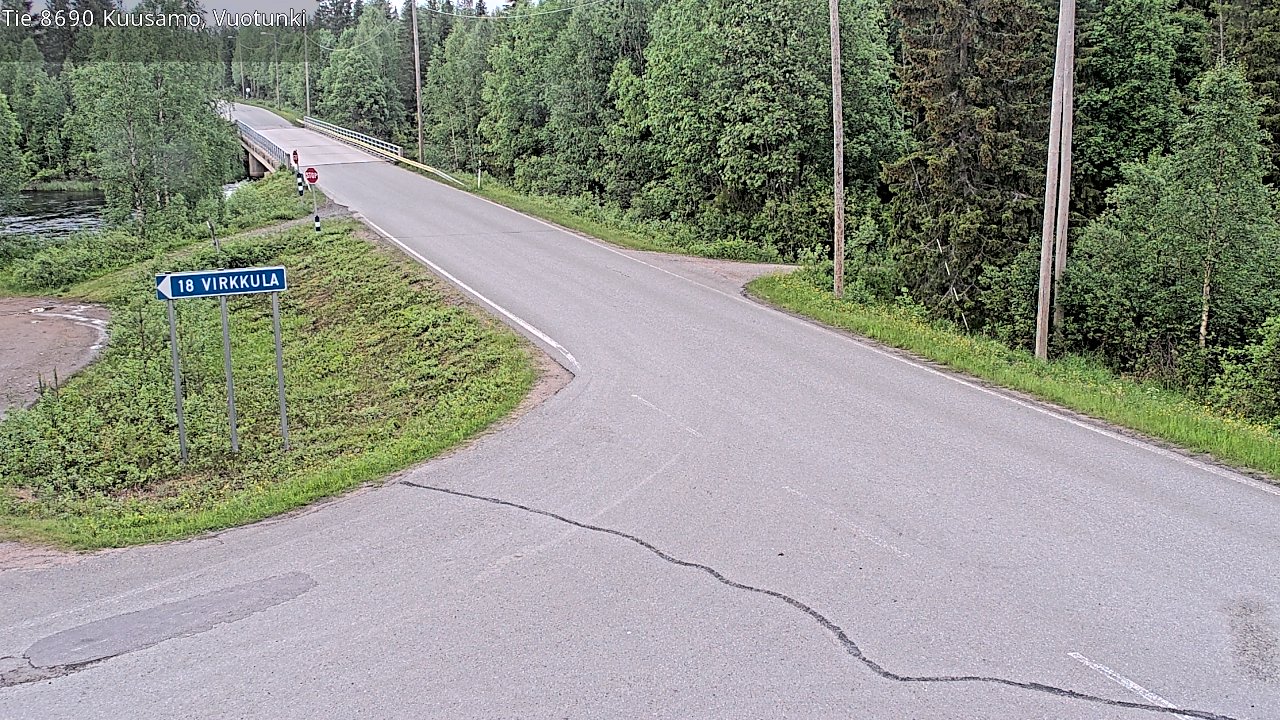 Kelikamerat Kuva Tie 8690 Kuusamo, Vuotunki, Kuusamo, Pohjois-Pohjanmaa