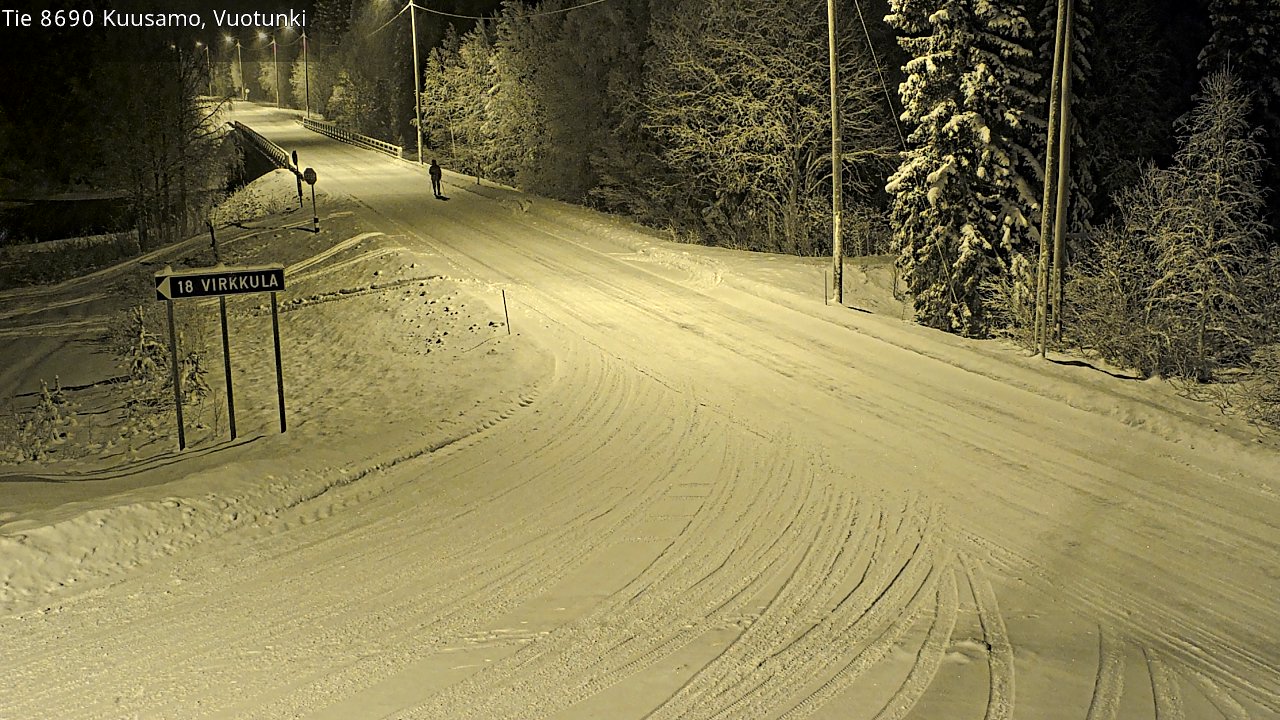 Weather Camera Image Road 8690 Kuusamo, Vuotunki, Kuusamo, Pohjois-Pohjanmaa