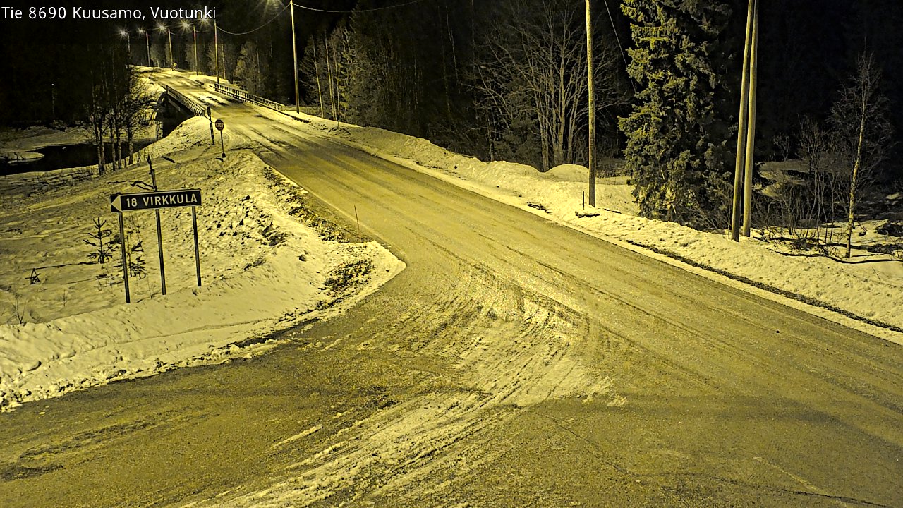 Kelikamerat Kuva Tie 8690 Kuusamo, Vuotunki, Kuusamo, Pohjois-Pohjanmaa