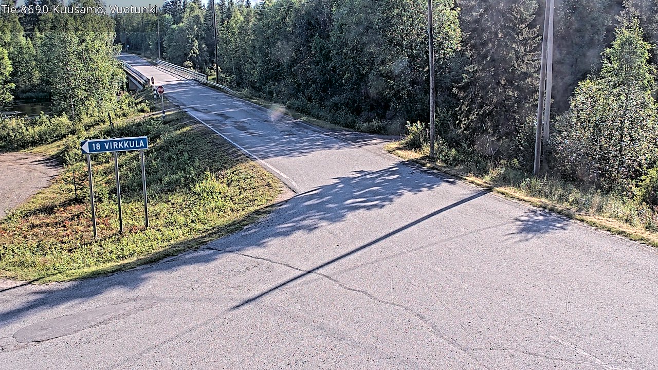 Kelikamerat Kuva Tie 8690 Kuusamo, Vuotunki, Kuusamo, Pohjois-Pohjanmaa
