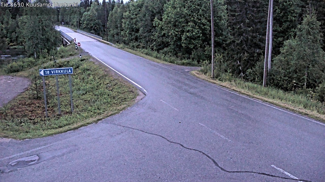 Kelikamerat Kuva Tie 8690 Kuusamo, Vuotunki, Kuusamo, Pohjois-Pohjanmaa