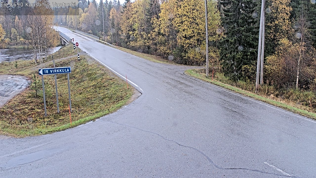 Weather Camera Image Road 8690 Kuusamo, Vuotunki, Kuusamo, Pohjois-Pohjanmaa
