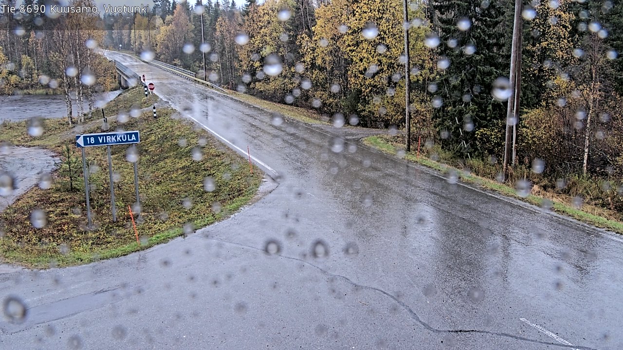 Weather Camera Image Road 8690 Kuusamo, Vuotunki, Kuusamo, Pohjois-Pohjanmaa