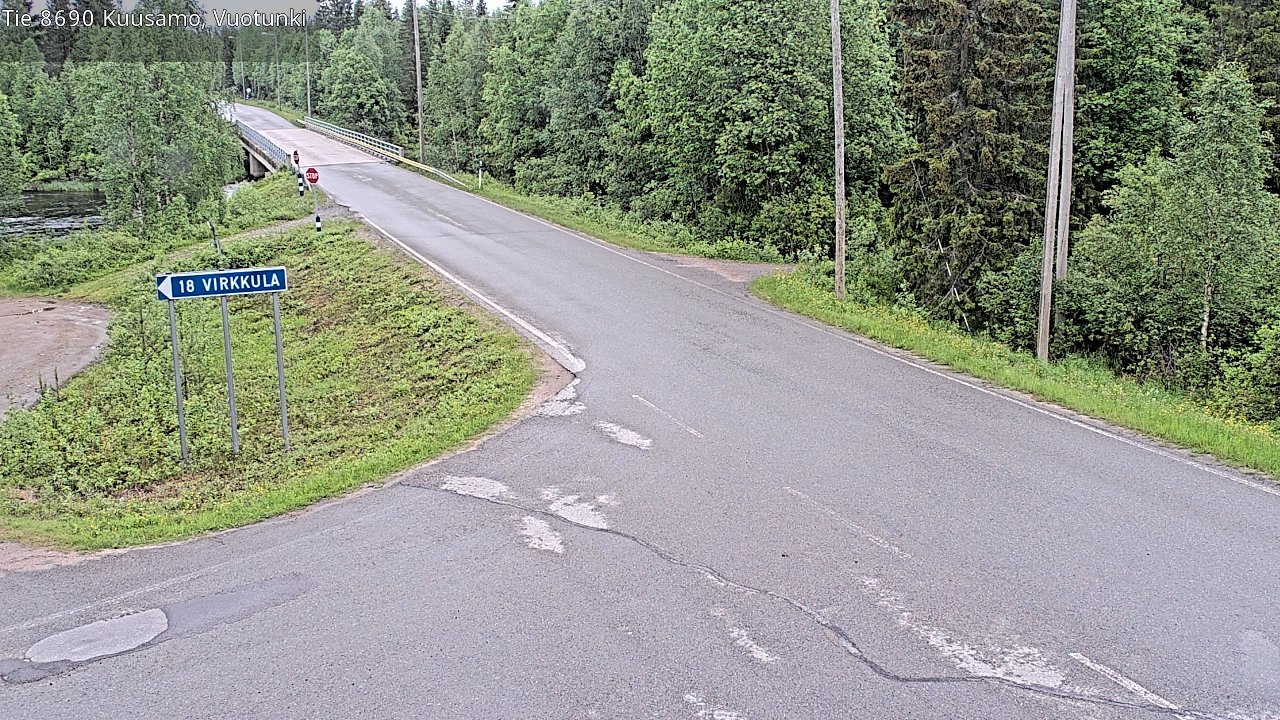 Kelikamerat Kuva Tie 8690 Kuusamo, Vuotunki, Kuusamo, Pohjois-Pohjanmaa