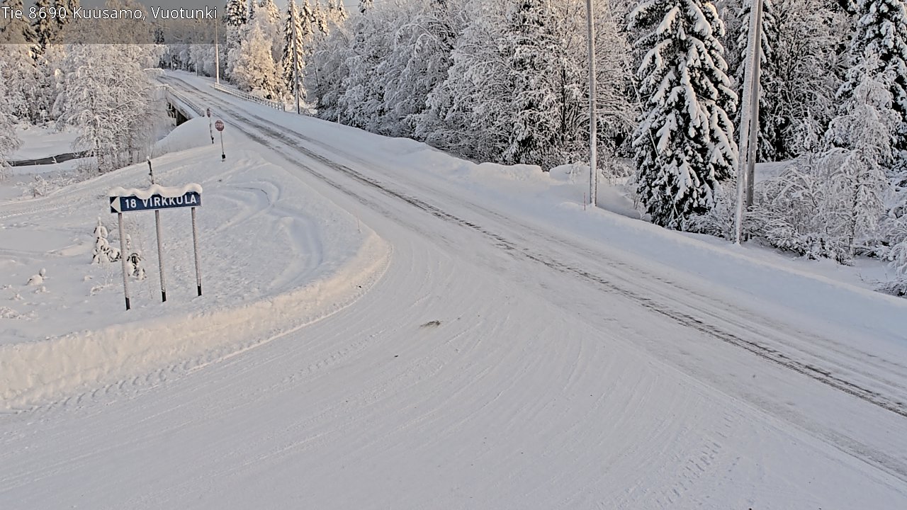 Kelikamerat Kuva Tie 8690 Kuusamo, Vuotunki, Kuusamo, Pohjois-Pohjanmaa