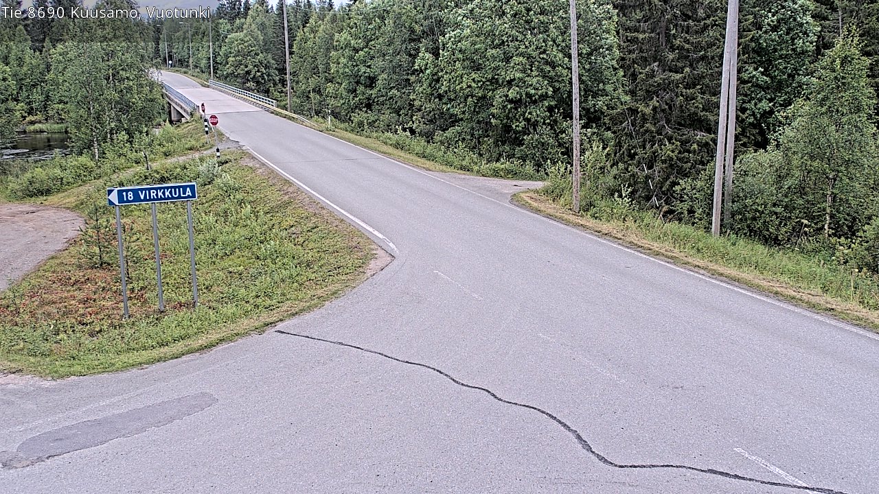 Kelikamerat Kuva Tie 8690 Kuusamo, Vuotunki, Kuusamo, Pohjois-Pohjanmaa