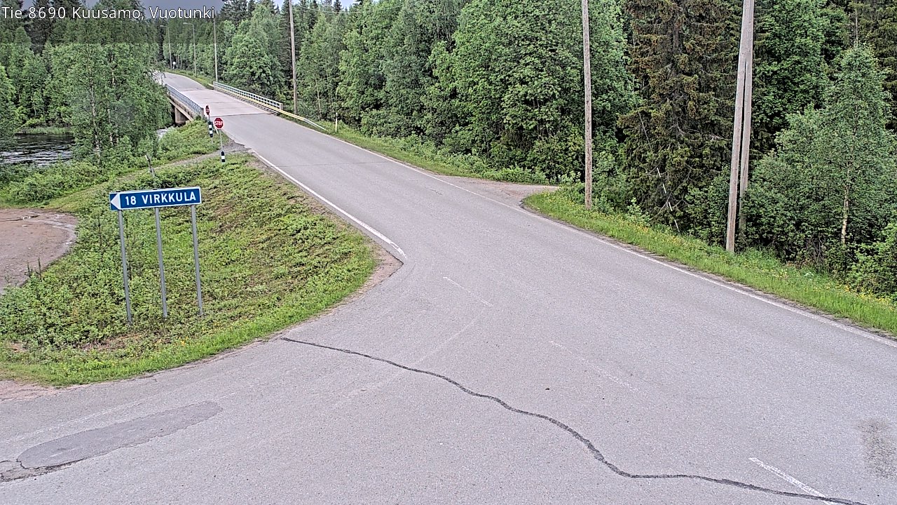 Kelikamerat Kuva Tie 8690 Kuusamo, Vuotunki, Kuusamo, Pohjois-Pohjanmaa