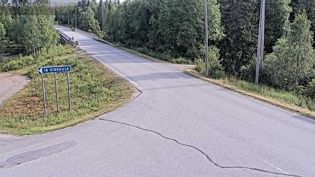 Kelikamerat Kuva Tie 8690 Kuusamo, Vuotunki, Kuusamo, Pohjois-Pohjanmaa