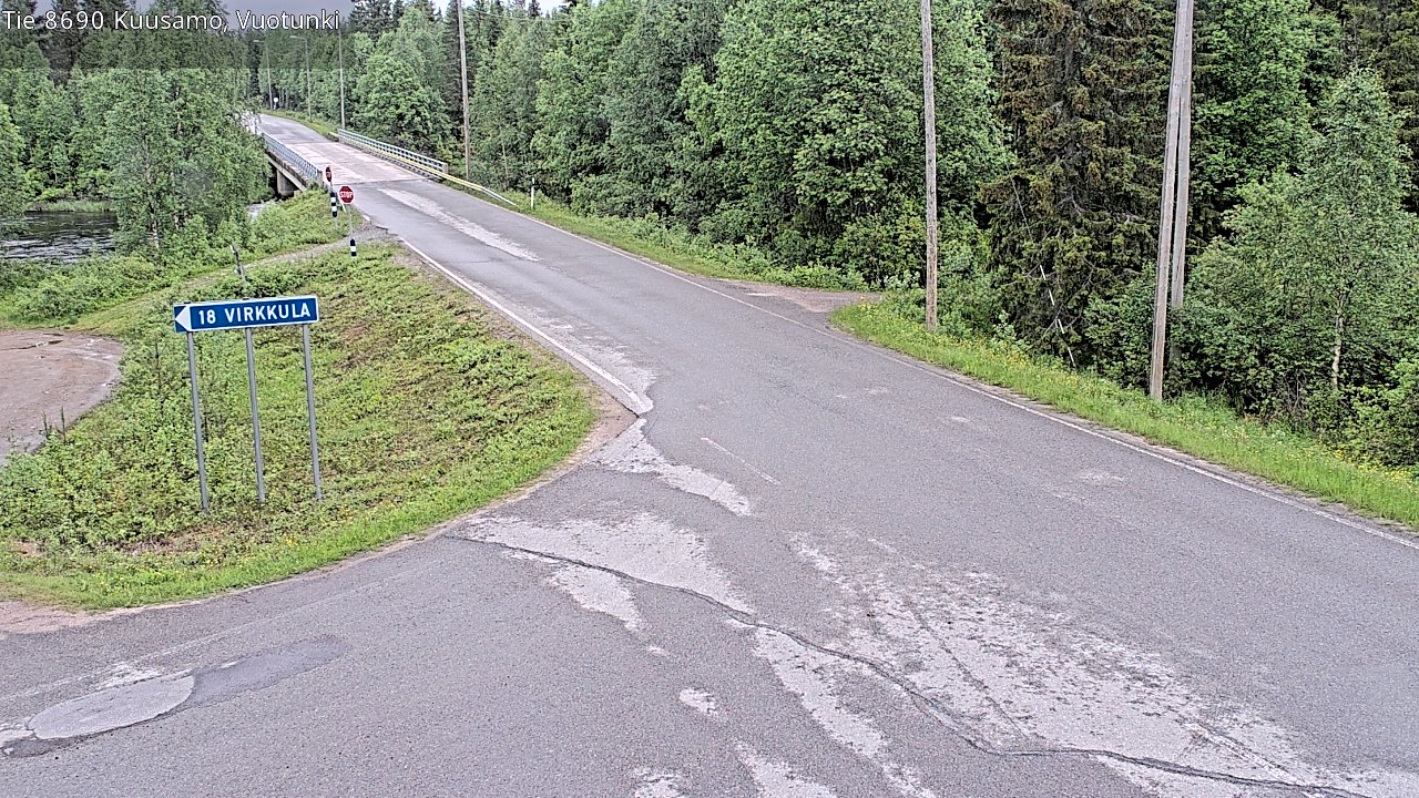 Kelikamerat Kuva Tie 8690 Kuusamo, Vuotunki, Kuusamo, Pohjois-Pohjanmaa