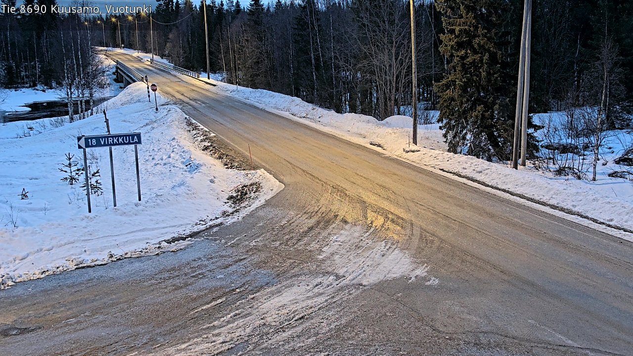 Kelikamerat Kuva Tie 8690 Kuusamo, Vuotunki, Kuusamo, Pohjois-Pohjanmaa