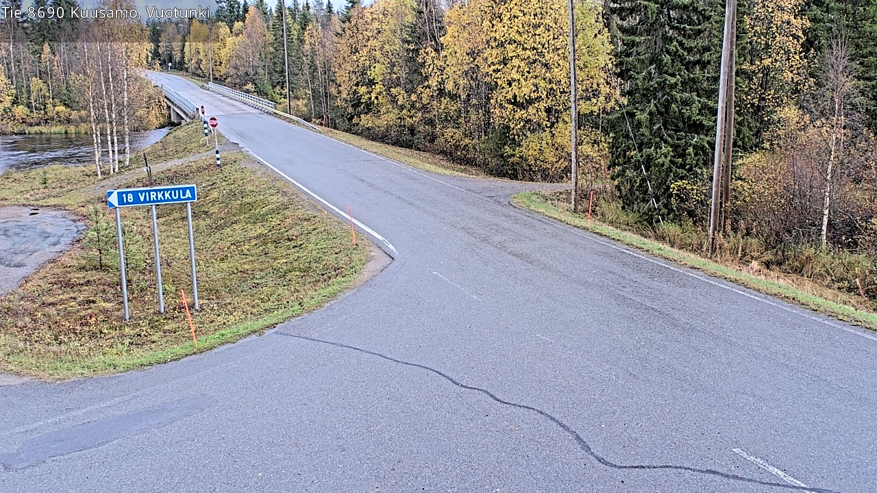 Kelikamerat Kuva Tie 8690 Kuusamo, Vuotunki, Kuusamo, Pohjois-Pohjanmaa