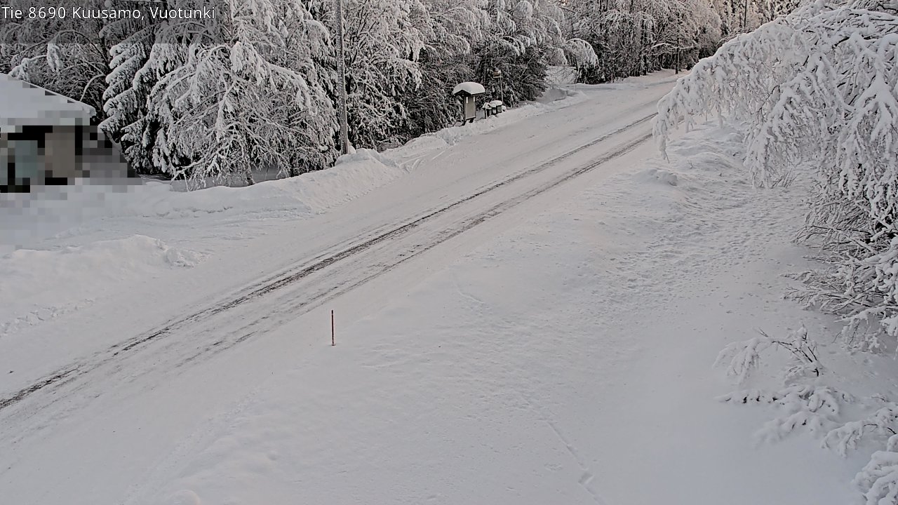Weather Camera Image Road 8690 Kuusamo, Vuotunki, Kuusamo, Pohjois-Pohjanmaa