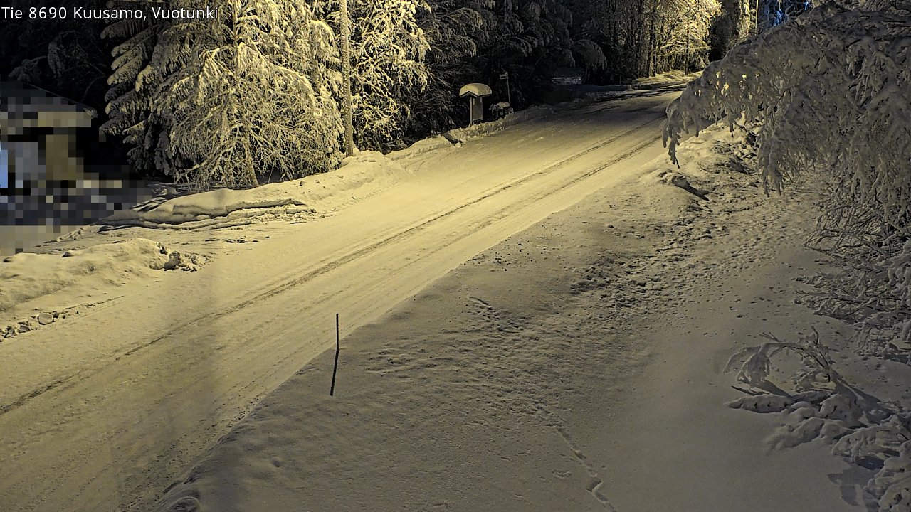 Weather Camera Image Road 8690 Kuusamo, Vuotunki, Kuusamo, Pohjois-Pohjanmaa