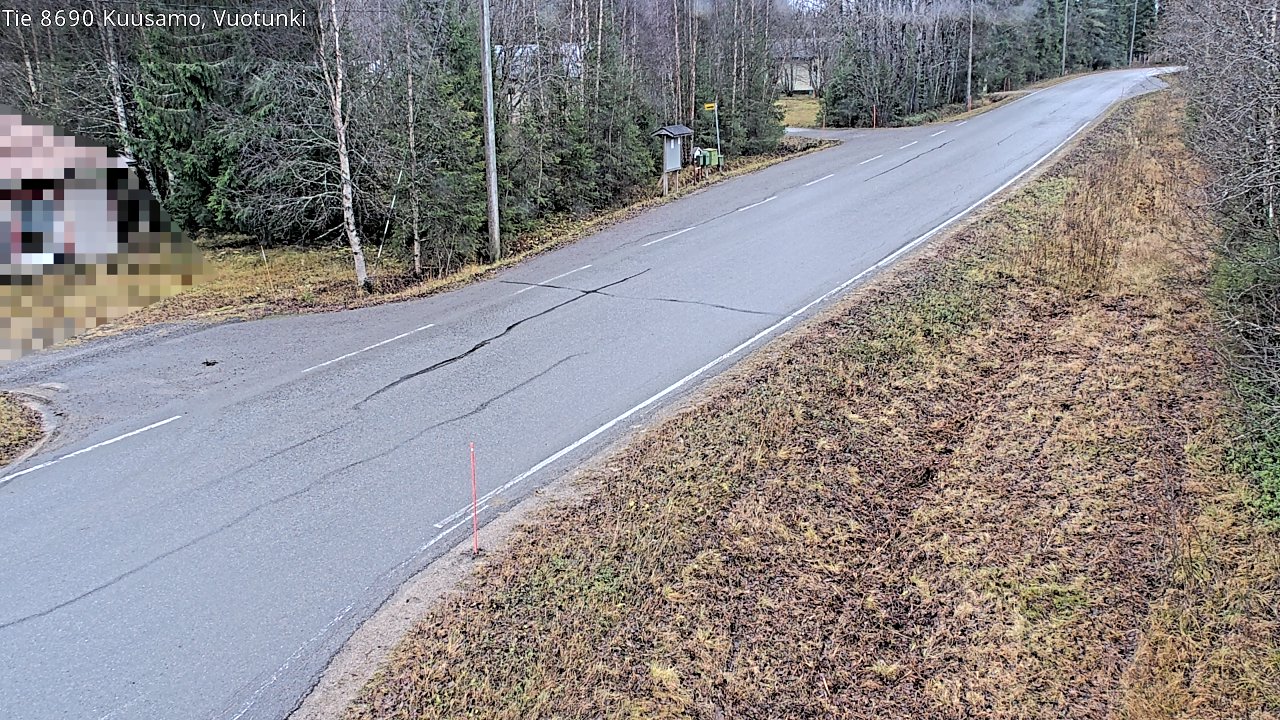 Weather Camera Image Väg 8690 Kuusamo, Vuotunki, Kuusamo, Pohjois-Pohjanmaa
