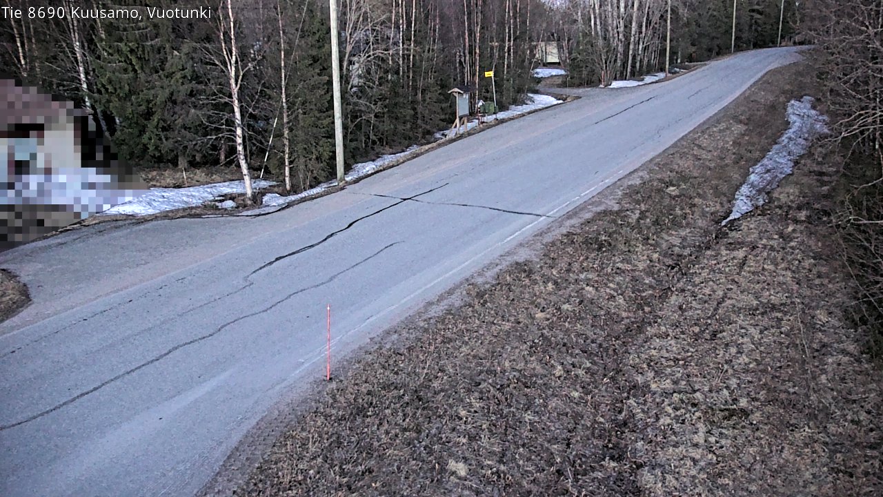 Weather Camera Image Road 8690 Kuusamo, Vuotunki, Kuusamo, Pohjois-Pohjanmaa