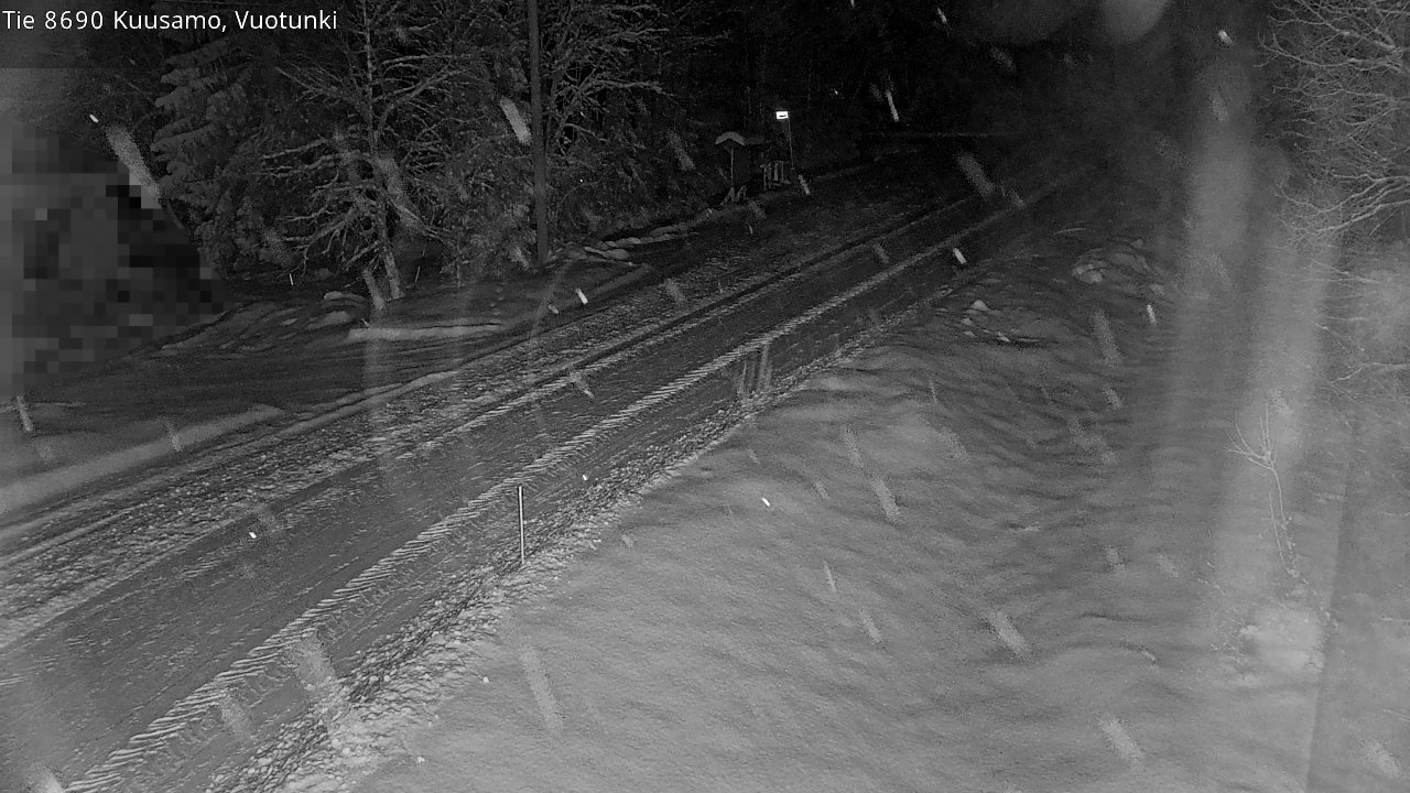 Weather Camera Image Väg 8690 Kuusamo, Vuotunki, Kuusamo, Pohjois-Pohjanmaa