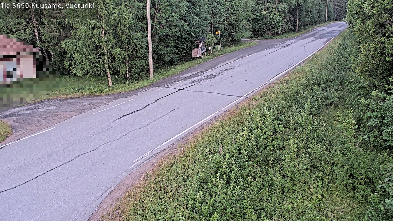 Weather Camera Image Väg 8690 Kuusamo, Vuotunki, Kuusamo, Pohjois-Pohjanmaa