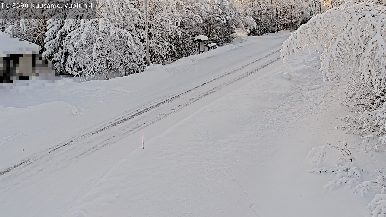 Weather Camera Image Väg 8690 Kuusamo, Vuotunki, Kuusamo, Pohjois-Pohjanmaa