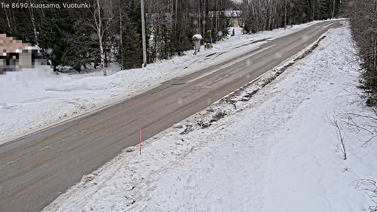 Weather Camera Image Road 8690 Kuusamo, Vuotunki, Kuusamo, Pohjois-Pohjanmaa