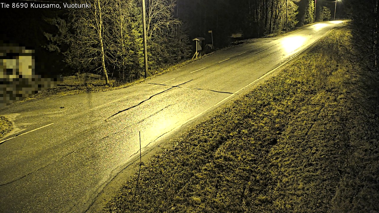 Weather Camera Image Road 8690 Kuusamo, Vuotunki, Kuusamo, Pohjois-Pohjanmaa