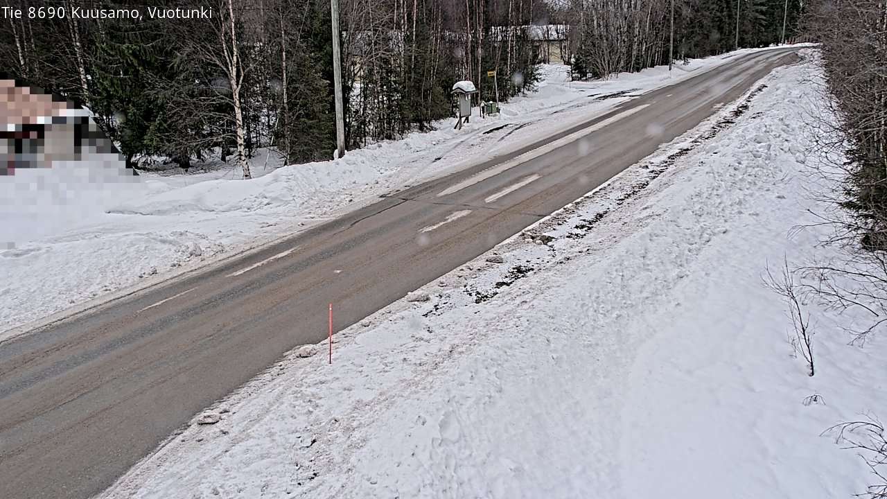 Weather Camera Image Väg 8690 Kuusamo, Vuotunki, Kuusamo, Pohjois-Pohjanmaa