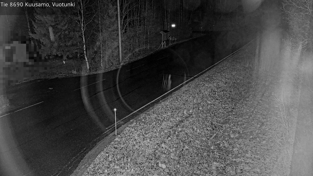 Weather Camera Image Road 8690 Kuusamo, Vuotunki, Kuusamo, Pohjois-Pohjanmaa