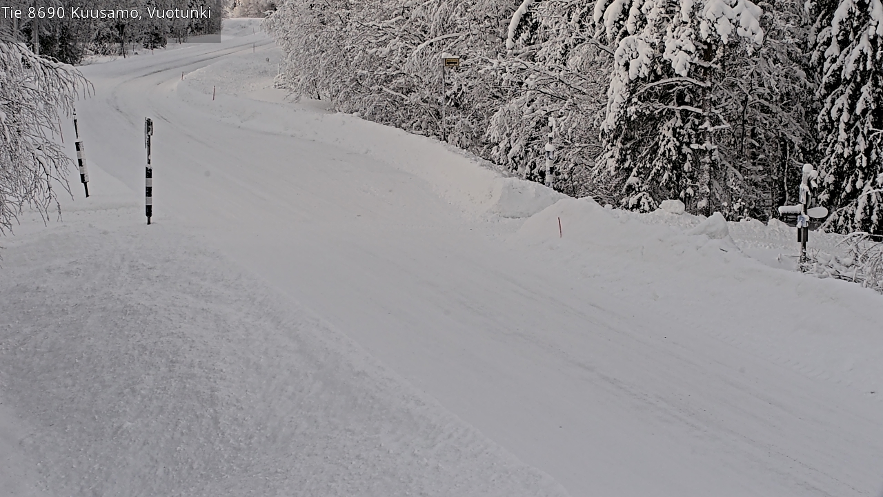 Weather Camera Image Road 8690 Kuusamo, Vuotunki, Kuusamo, Pohjois-Pohjanmaa