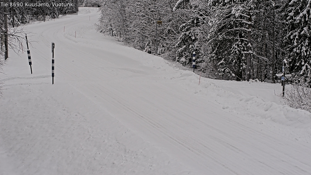 Weather Camera Image Road 8690 Kuusamo, Vuotunki, Kuusamo, Pohjois-Pohjanmaa