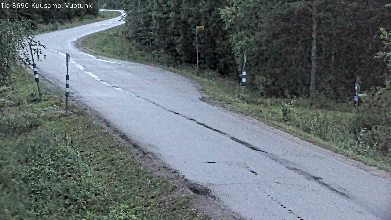 Weather Camera Image Väg 8690 Kuusamo, Vuotunki, Kuusamo, Pohjois-Pohjanmaa
