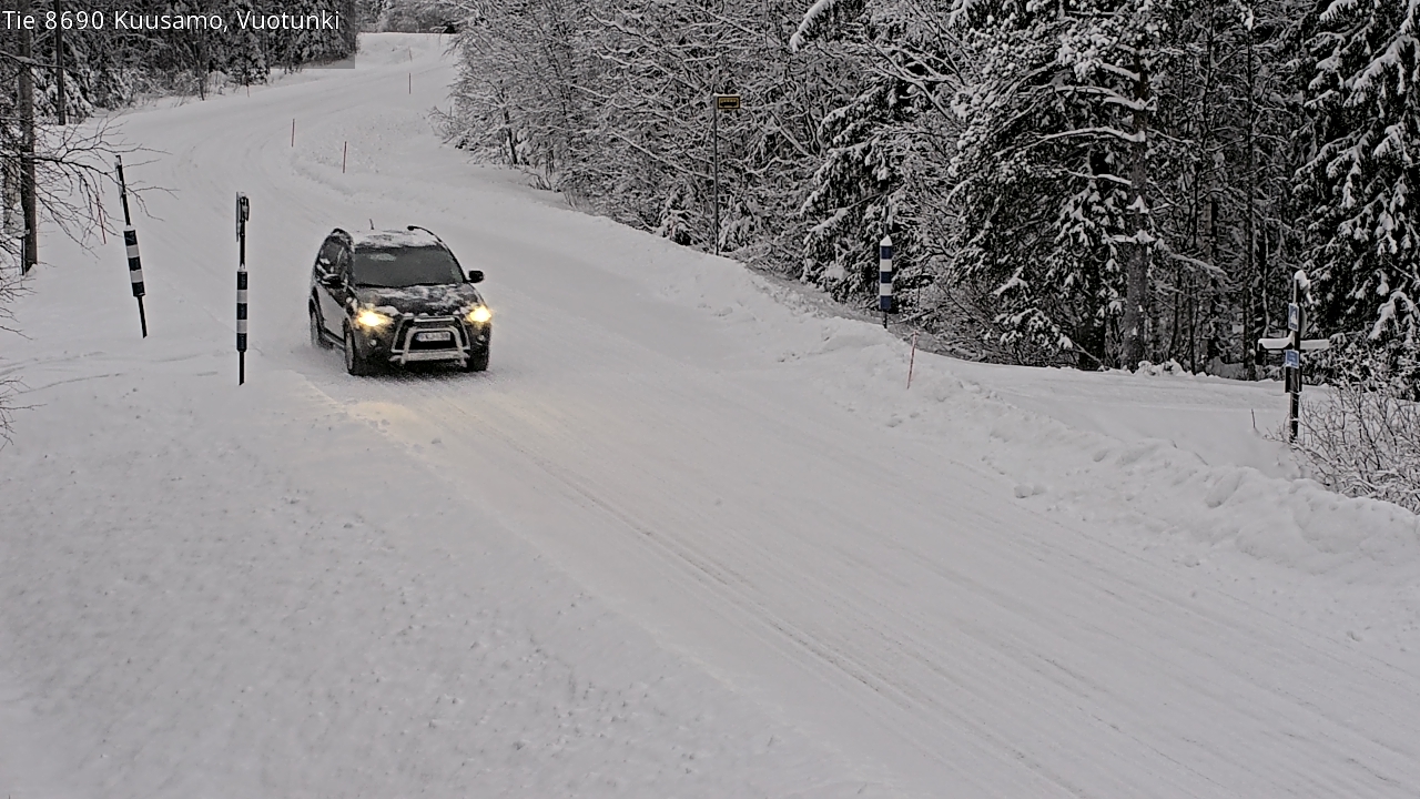 Weather Camera Image Road 8690 Kuusamo, Vuotunki, Kuusamo, Pohjois-Pohjanmaa