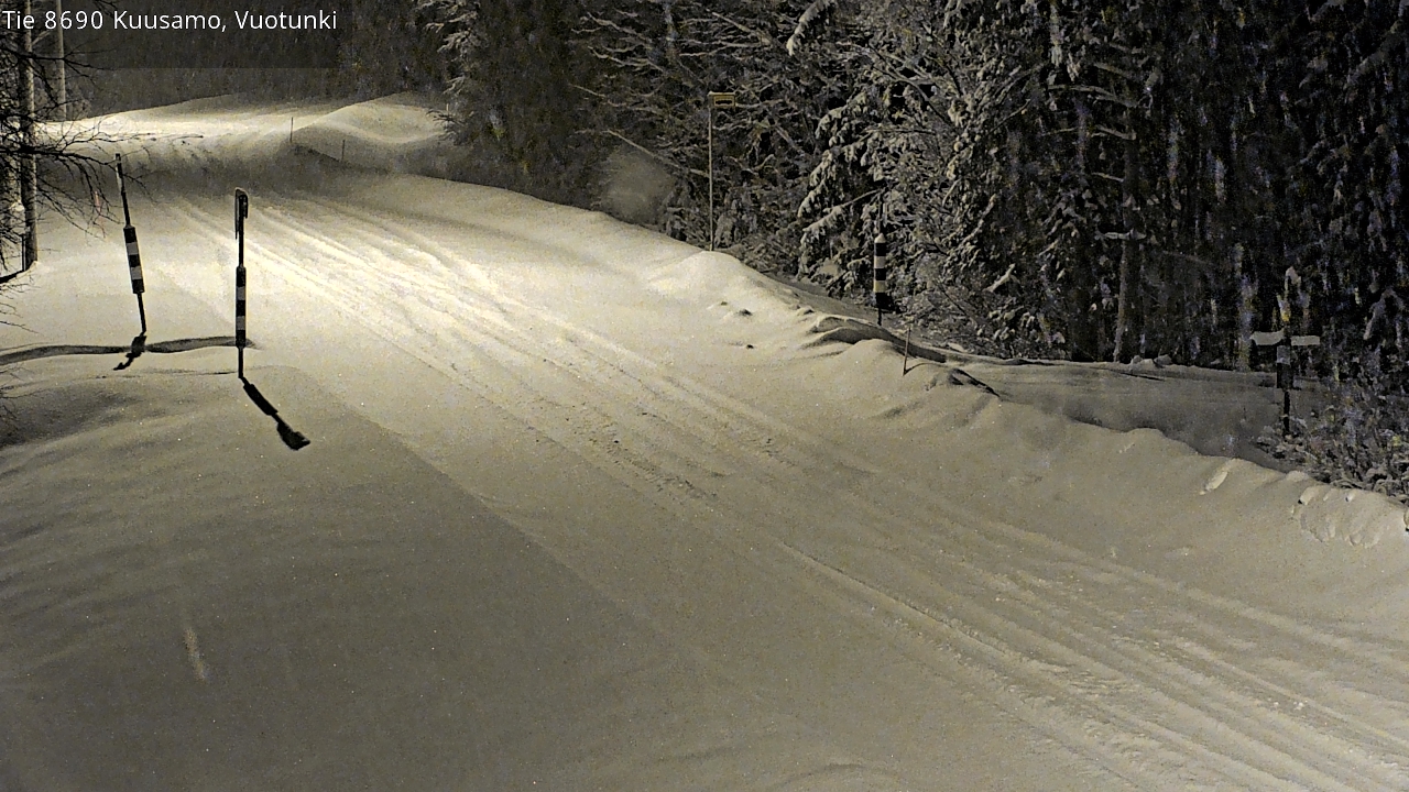 Weather Camera Image Road 8690 Kuusamo, Vuotunki, Kuusamo, Pohjois-Pohjanmaa