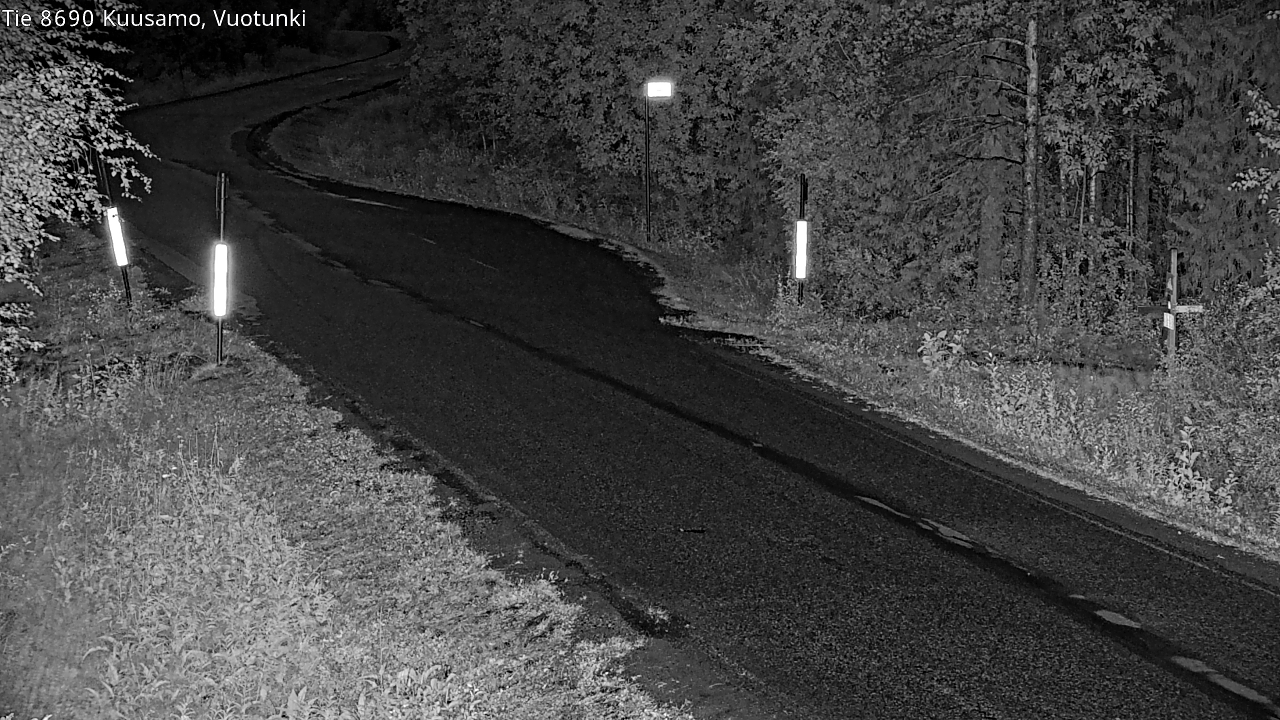 Weather Camera Image Väg 8690 Kuusamo, Vuotunki, Kuusamo, Pohjois-Pohjanmaa