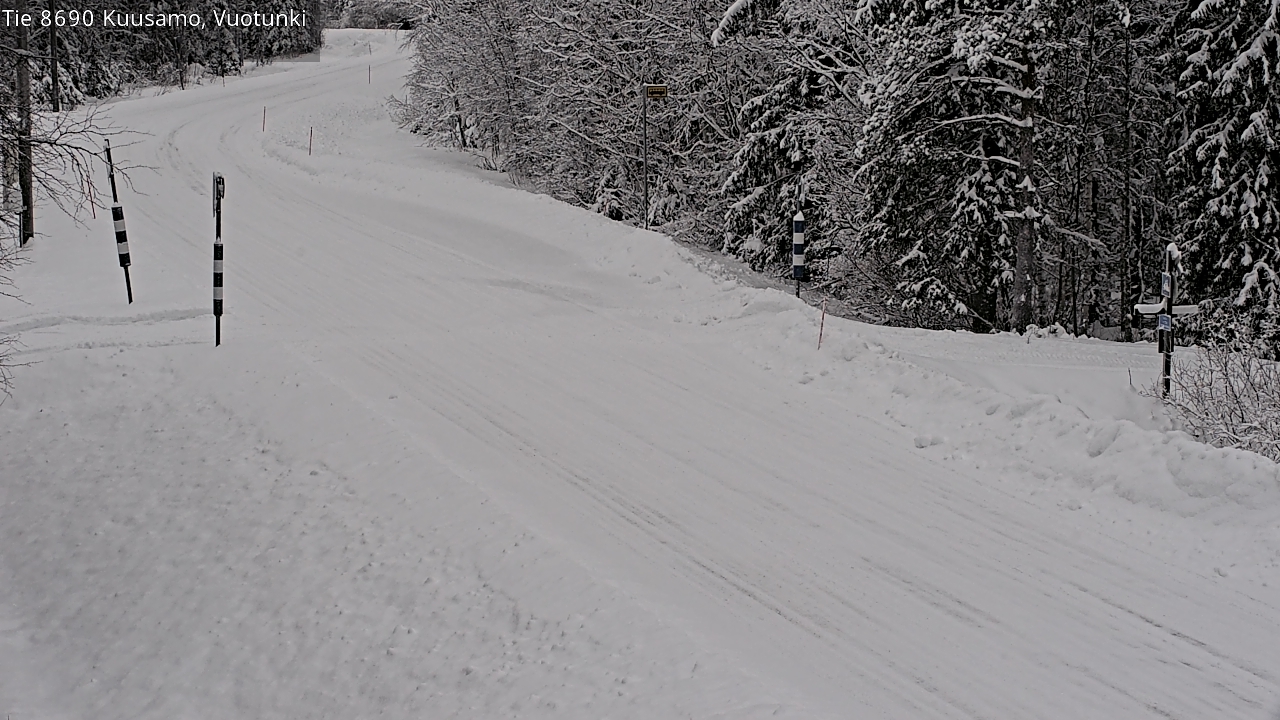 Weather Camera Image Road 8690 Kuusamo, Vuotunki, Kuusamo, Pohjois-Pohjanmaa