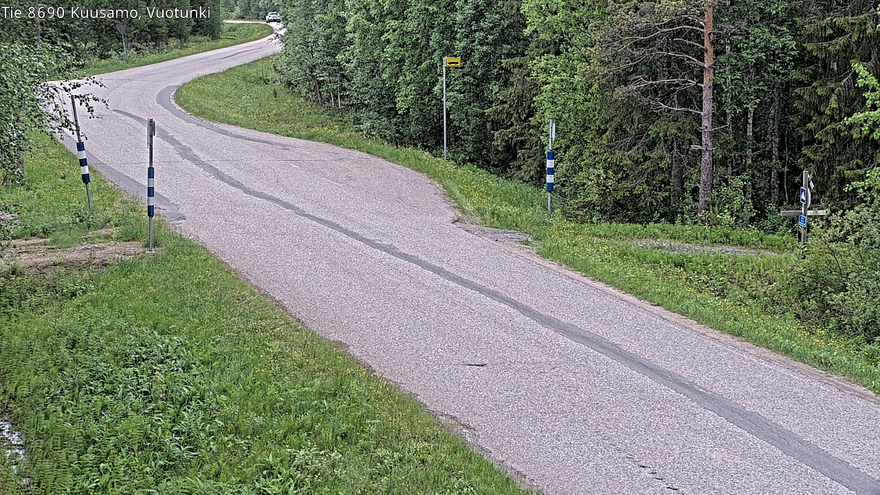 Weather Camera Image Road 8690 Kuusamo, Vuotunki, Kuusamo, Pohjois-Pohjanmaa