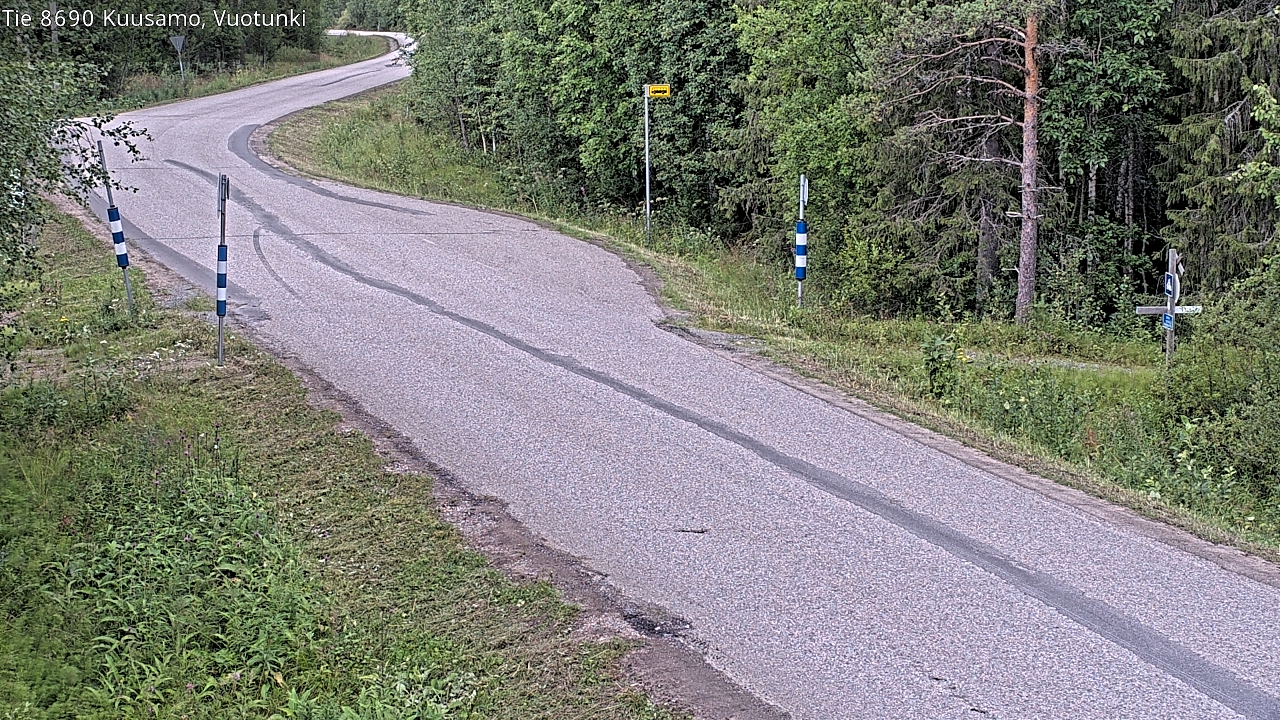 Weather Camera Image Väg 8690 Kuusamo, Vuotunki, Kuusamo, Pohjois-Pohjanmaa