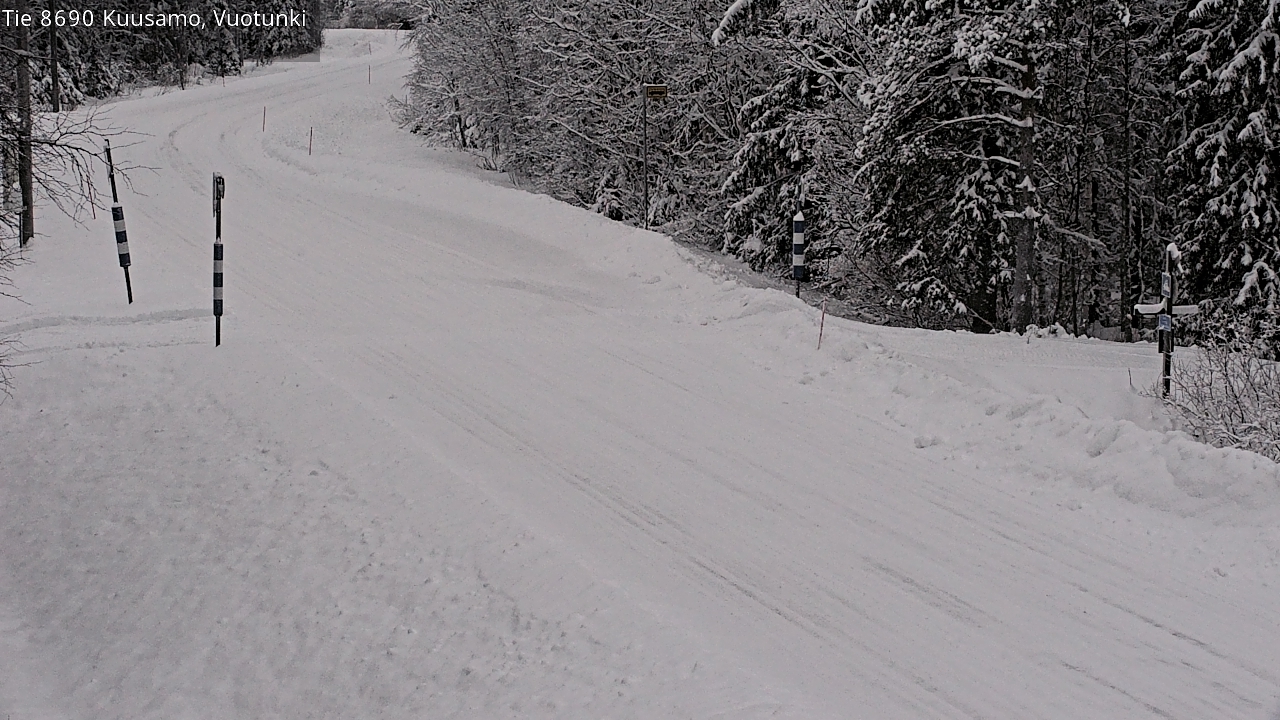 Weather Camera Image Road 8690 Kuusamo, Vuotunki, Kuusamo, Pohjois-Pohjanmaa