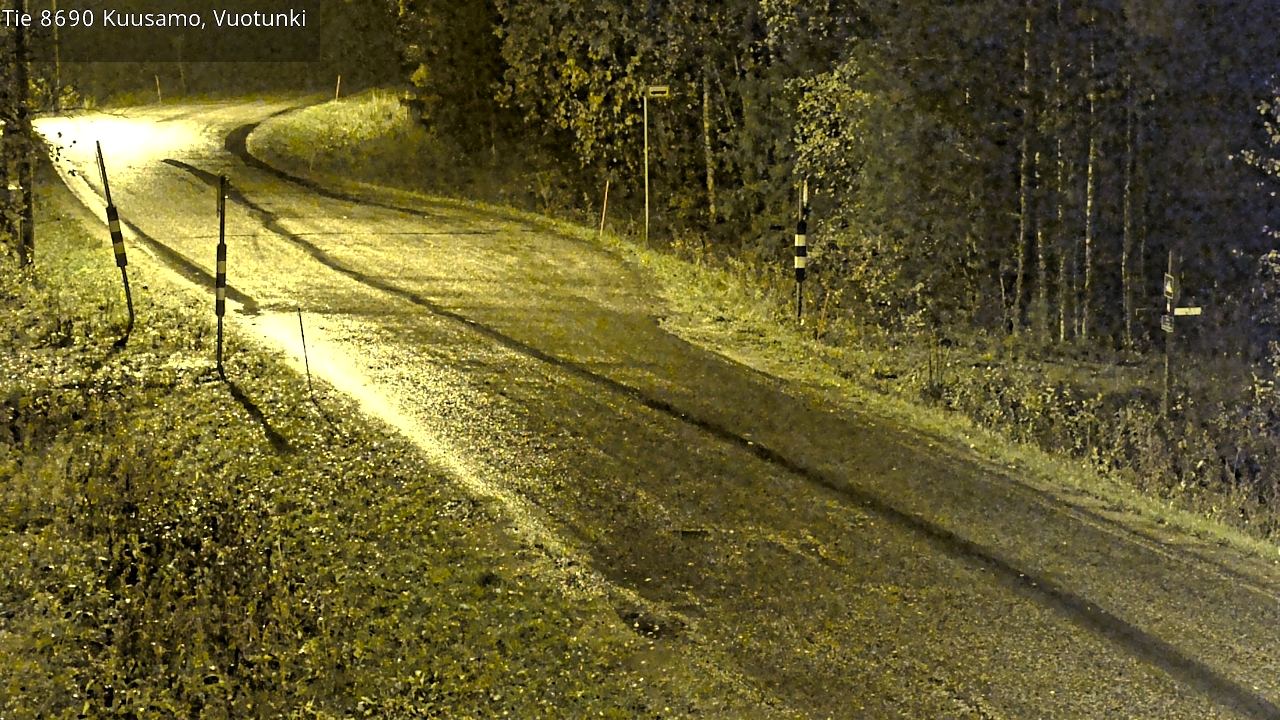 Weather Camera Image Road 8690 Kuusamo, Vuotunki, Kuusamo, Pohjois-Pohjanmaa