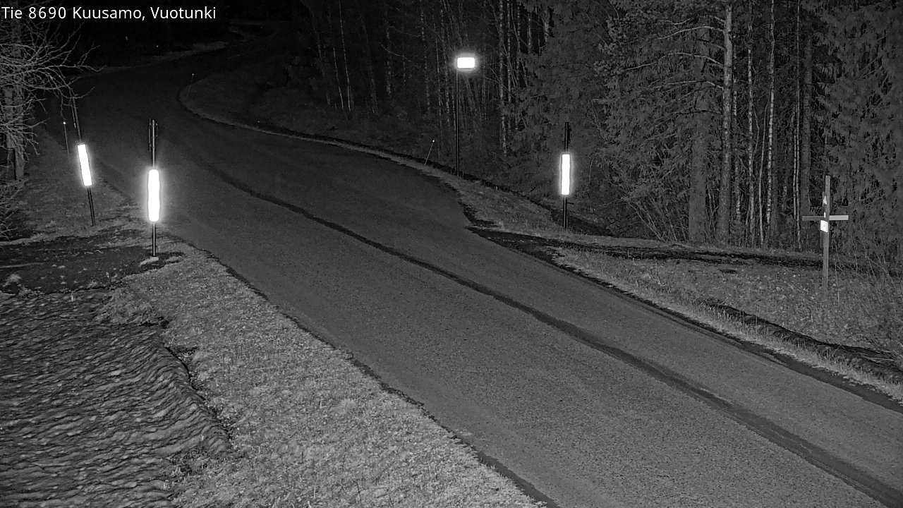 Weather Camera Image Road 8690 Kuusamo, Vuotunki, Kuusamo, Pohjois-Pohjanmaa