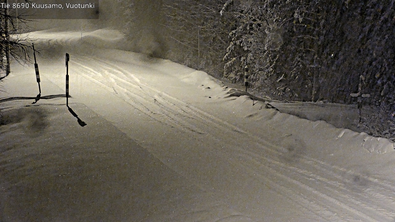 Weather Camera Image Road 8690 Kuusamo, Vuotunki, Kuusamo, Pohjois-Pohjanmaa