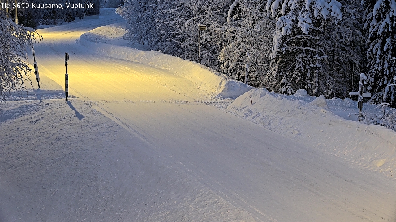 Kelikamerat Kuva Tie 8690 Kuusamo, Vuotunki, Kuusamo, Pohjois-Pohjanmaa