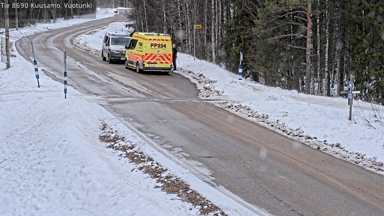 Weather Camera Image Väg 8690 Kuusamo, Vuotunki, Kuusamo, Pohjois-Pohjanmaa