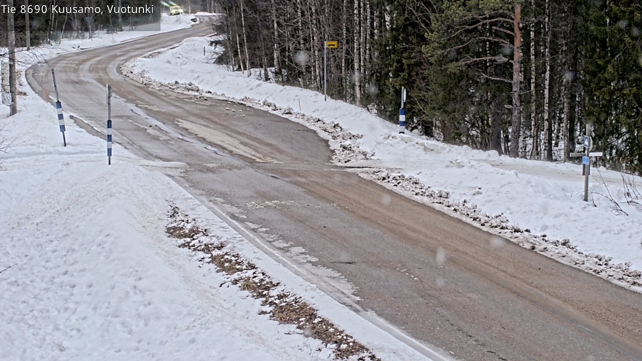 Weather Camera Image Väg 8690 Kuusamo, Vuotunki, Kuusamo, Pohjois-Pohjanmaa