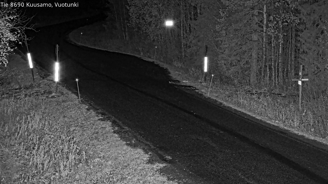 Weather Camera Image Road 8690 Kuusamo, Vuotunki, Kuusamo, Pohjois-Pohjanmaa