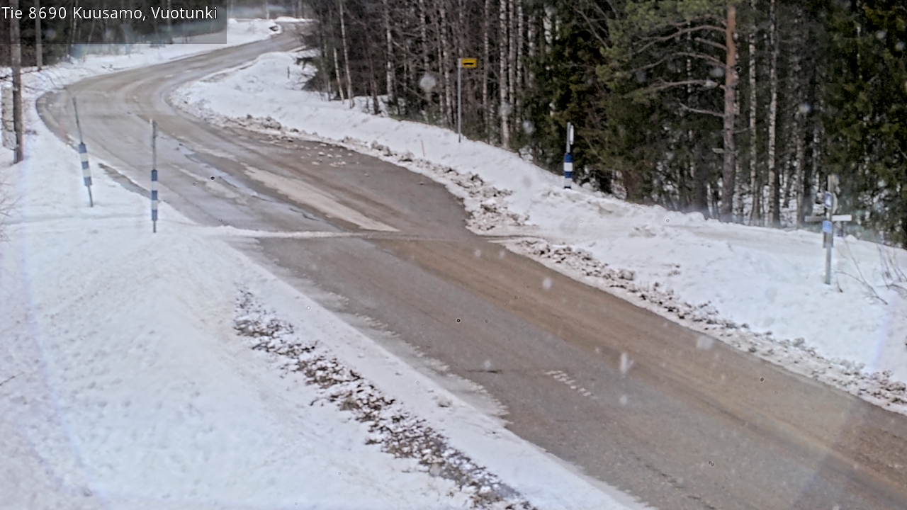 Weather Camera Image Väg 8690 Kuusamo, Vuotunki, Kuusamo, Pohjois-Pohjanmaa