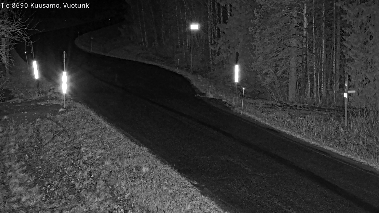 Weather Camera Image Väg 8690 Kuusamo, Vuotunki, Kuusamo, Pohjois-Pohjanmaa