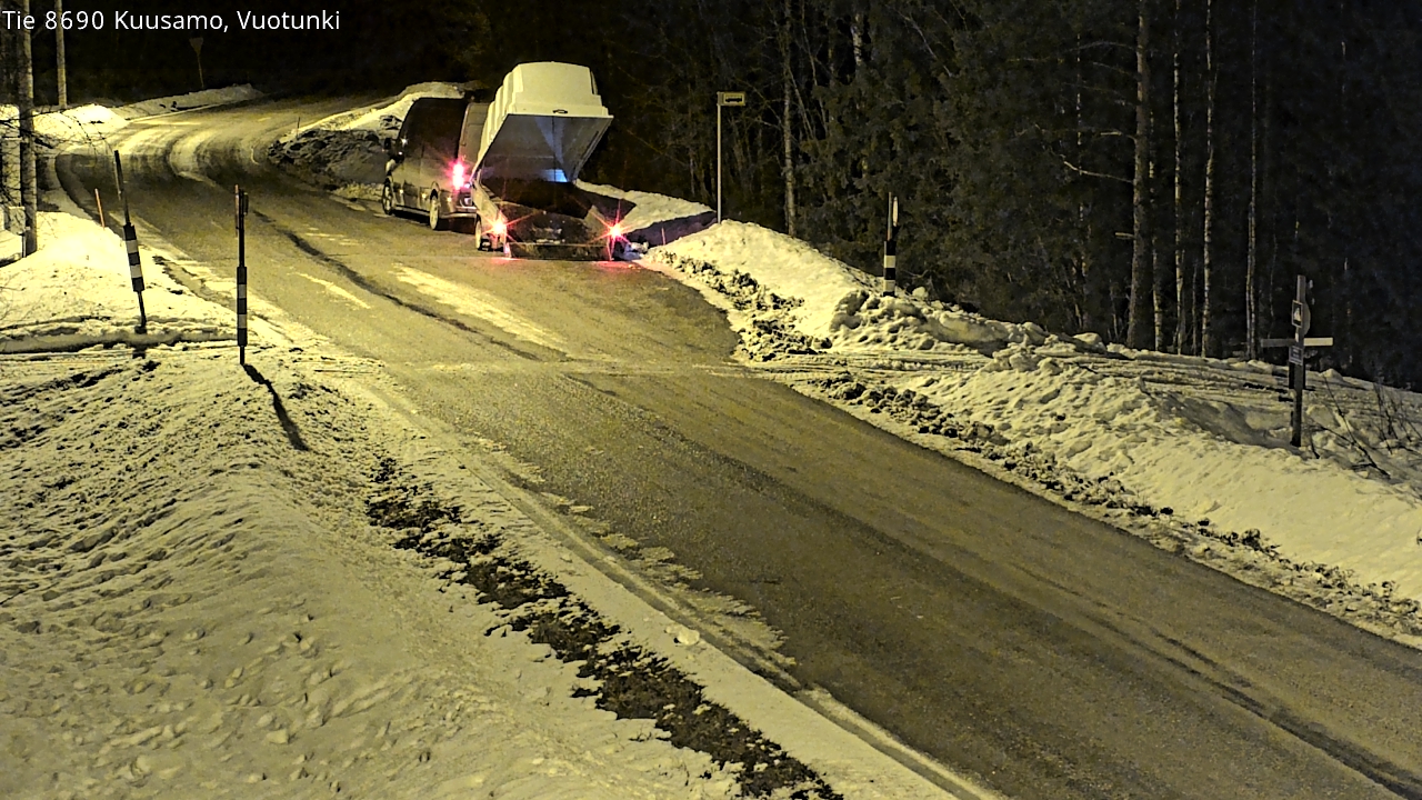 Weather Camera Image Road 8690 Kuusamo, Vuotunki, Kuusamo, Pohjois-Pohjanmaa